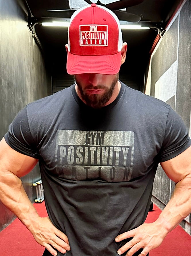 Gym Positivity Nation Logo Hat - Red & White
