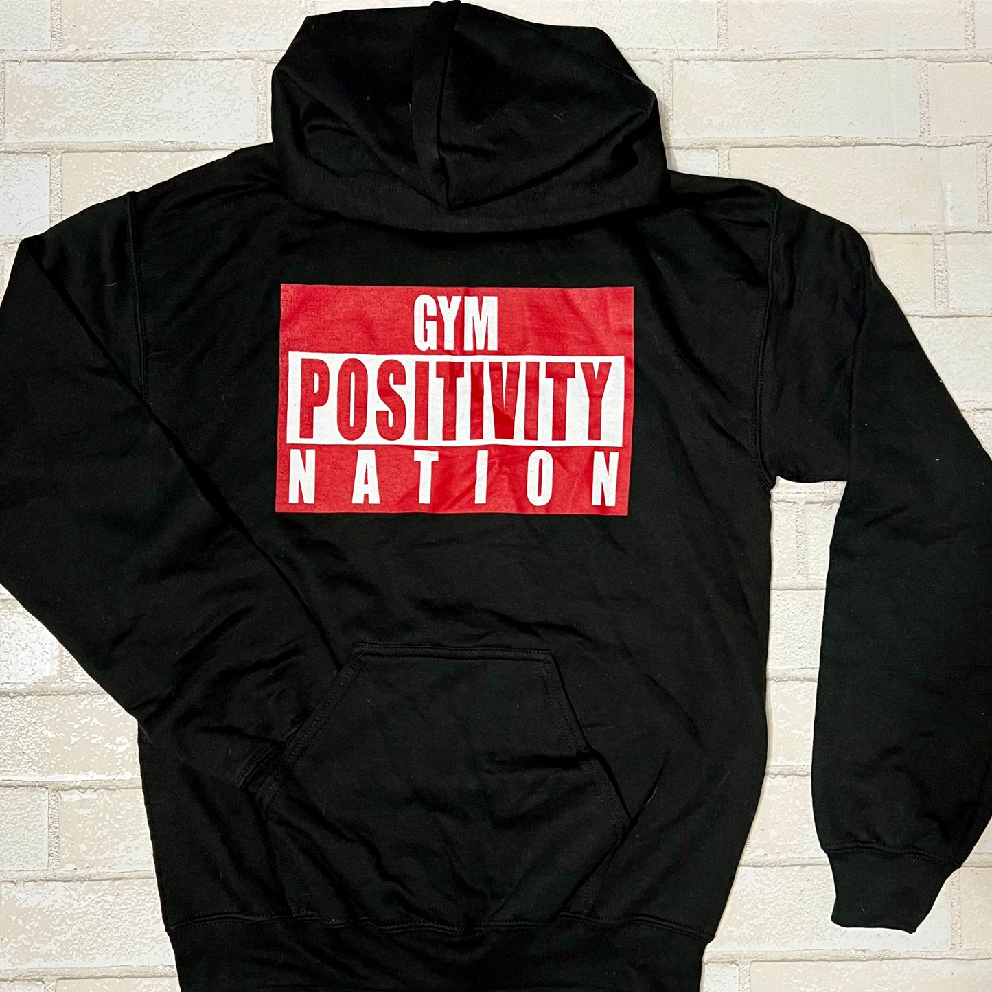Gym Positivity Nation Logo Hoodie - Black